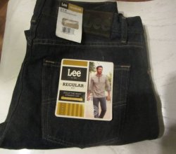 NEW Lee Jeans 32×30 Regular Fit Pepper Pre Wash