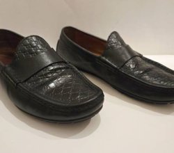 Gucci Guccissima Mens Driver Loafers GG Size 9