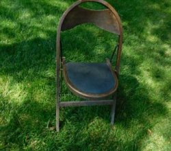 Old wood Stakmore Folding chair for repair